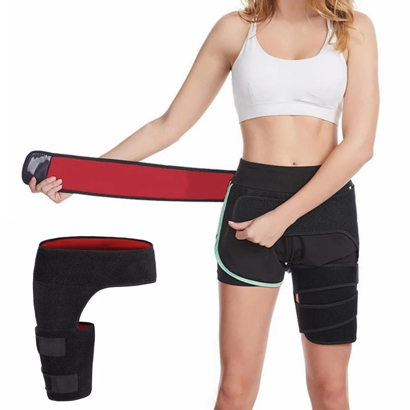 Hip Brace, Sciatica Pain Relief Brace, Thigh Support Wrap Stabilizer for Groin, Hip flexor for Labral Tear, Arthritis 24BD