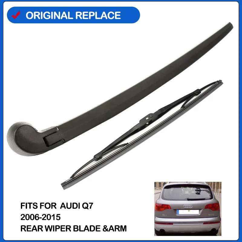 Car Rear Wiper Blades Back Window Wipers Arm For AUDI Q7 Hatchback (2006-2015) 360mm Auto Windscreen Blade Accessories