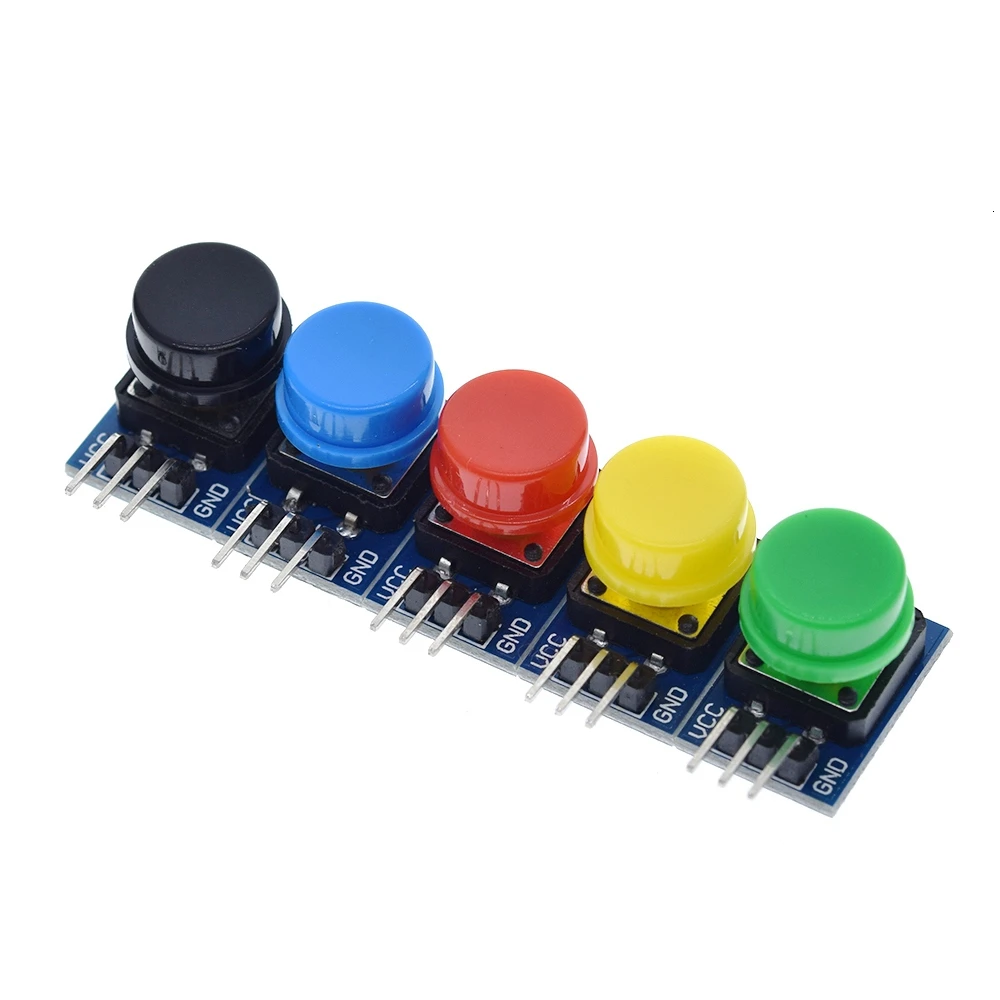 5pcs 12X12MM Big key module Big button module Light touch switch module with hat High level Output