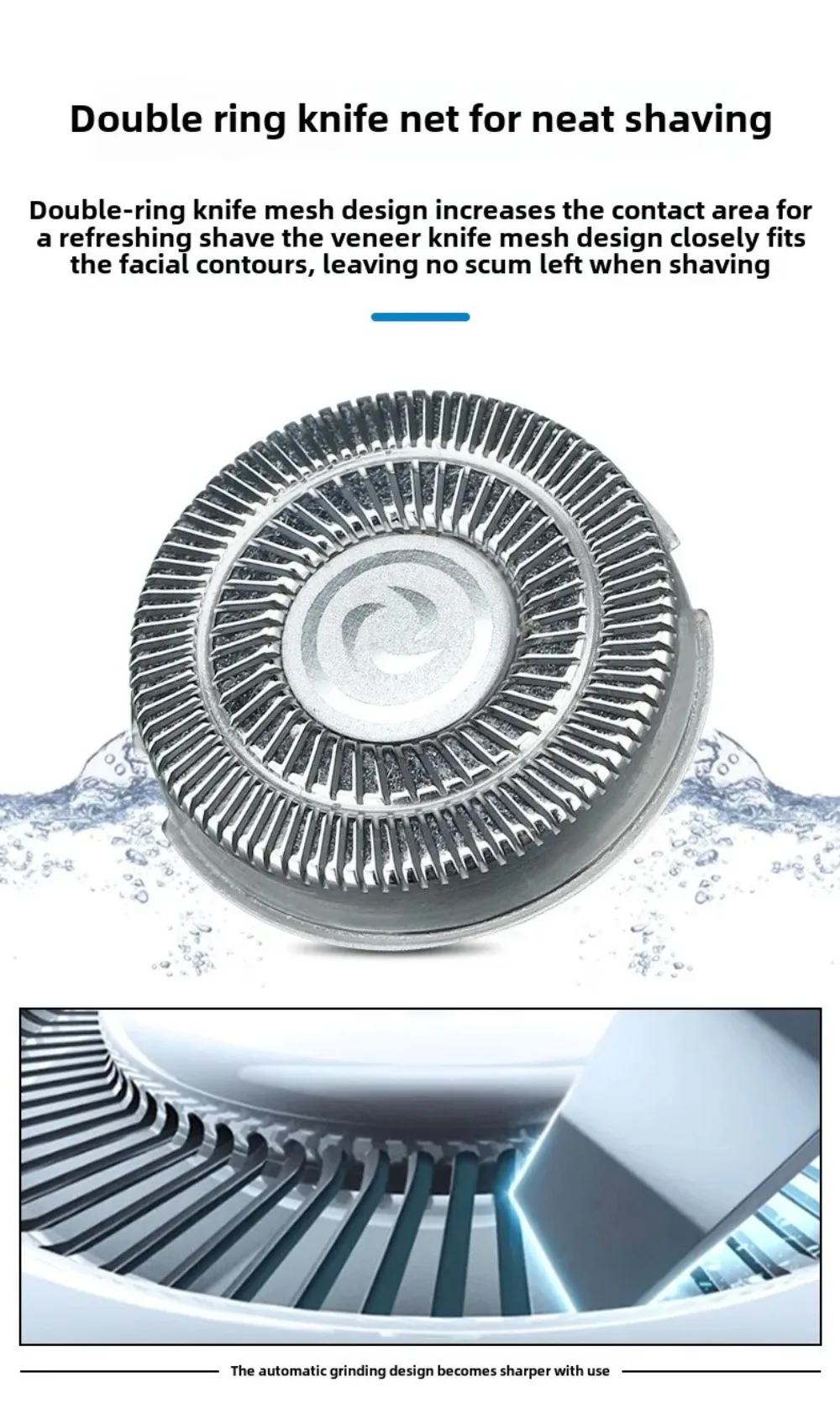 Portable 3 in 1 Electric Shaver Three Heads Rechargeable Men's Shaver Waterproof High Speed Sideburn Trimmer