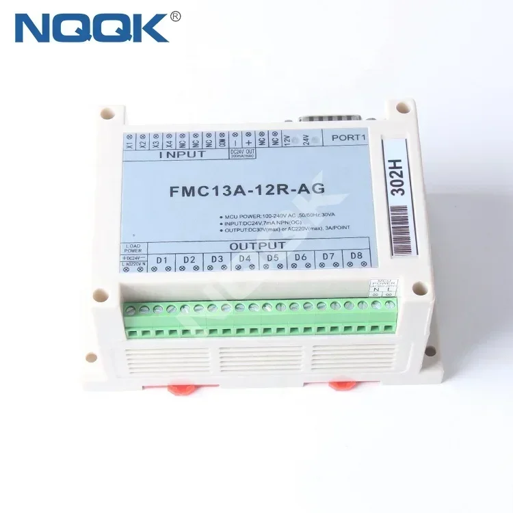 

FMC13A-12R-AG 302H DC24V AC220V Microcomputer PLC for PET Blow Molding Machine ​Input 4 points, output 8 points (relay)