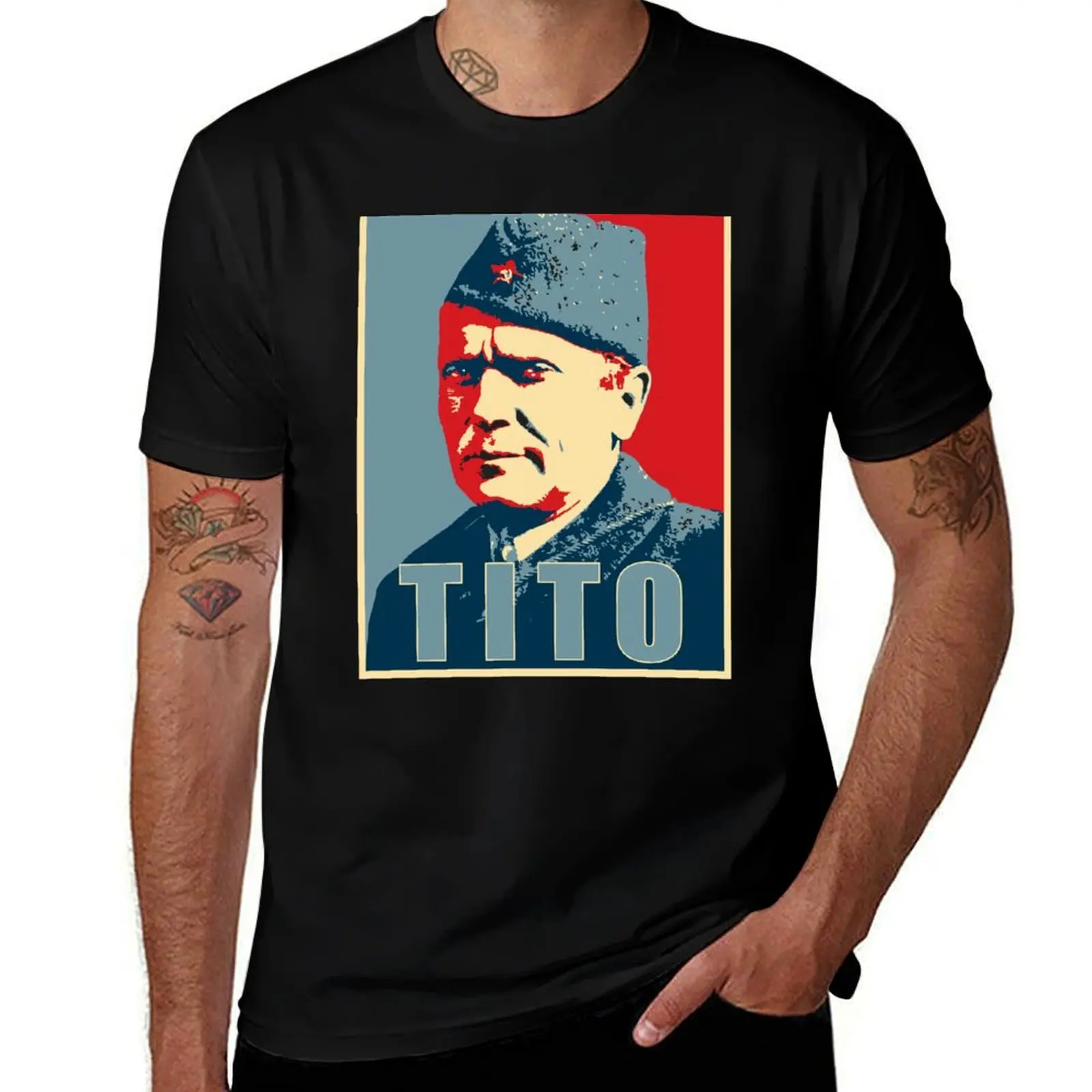 Josip Broz Tito T-Shirt korean fashion tees summer tops mens t shirts