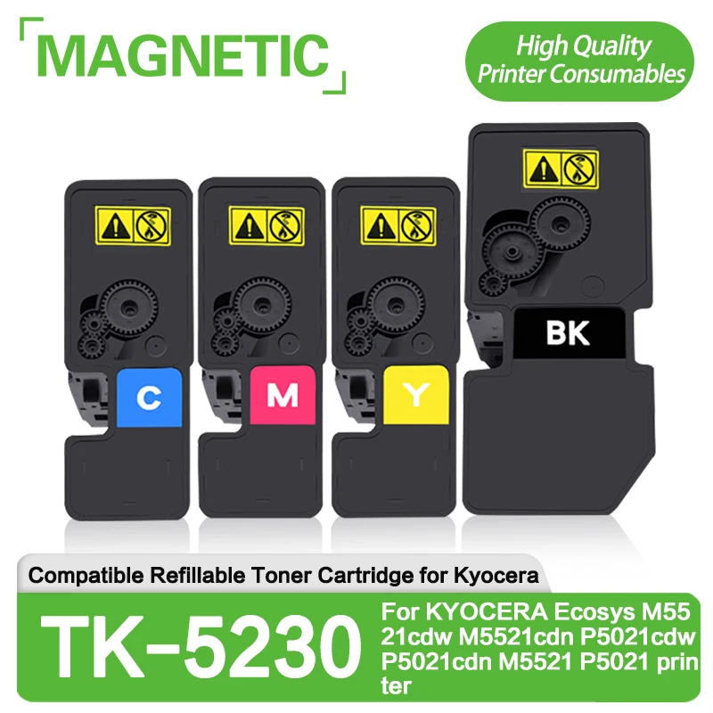 TK-5230 Compatible Refillable Toner Cartridge For Kyocera Ecosys M5521cdw M5521cdn P5021cdw P5021cdn M5521 P5021 printer