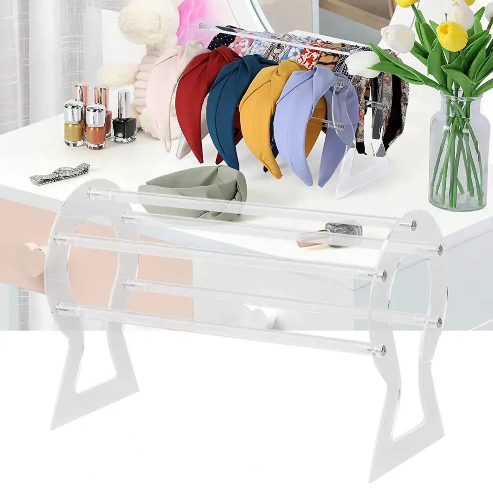 Headband Display Stand Multi-Purpose Headband Holder Decorative Delicate  Premium Necklaces Showcase Headband Storage Shelf