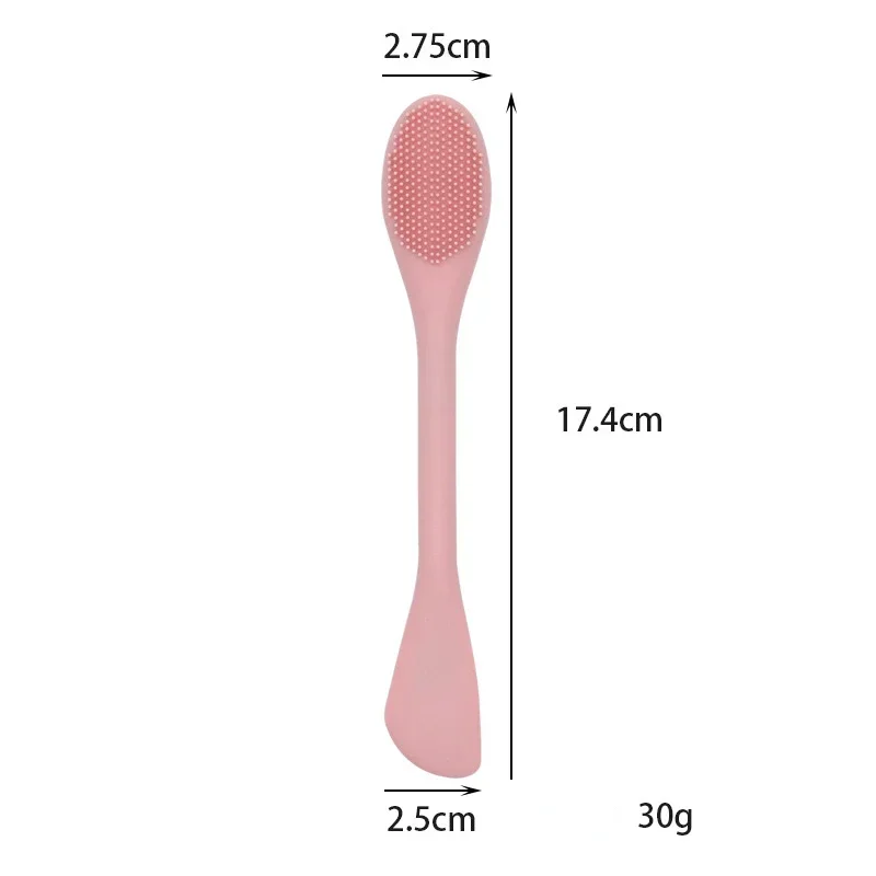 New Double Head Silicone Facial Mask Brush Facial Massage Cleaning Brushs DIY Mud Film Scraper Care Tool Facial Brush