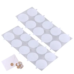 100/200/500pcs Self Adhesive Seal Wax Stamp Stickers Ultra Thin Doubl Sided Round Circle Stickers for Wax Sealing Stamp
