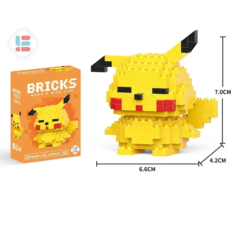 Disney LiLo Stitch Super Mario Bros Hello Kitty Blocks Buliding Blocks Mini Action Toy Figures Assembly Toys Dolls Children Gift