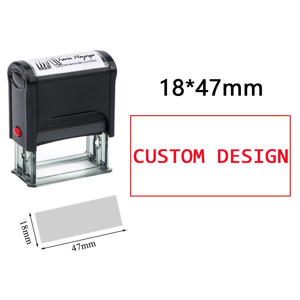 Aangepaste zelfinktende stempel DIY rubberen stempelset Aangepast LOGO Gepersonaliseerde zelfinktende bedrijfsadres naam nummer briefdruk