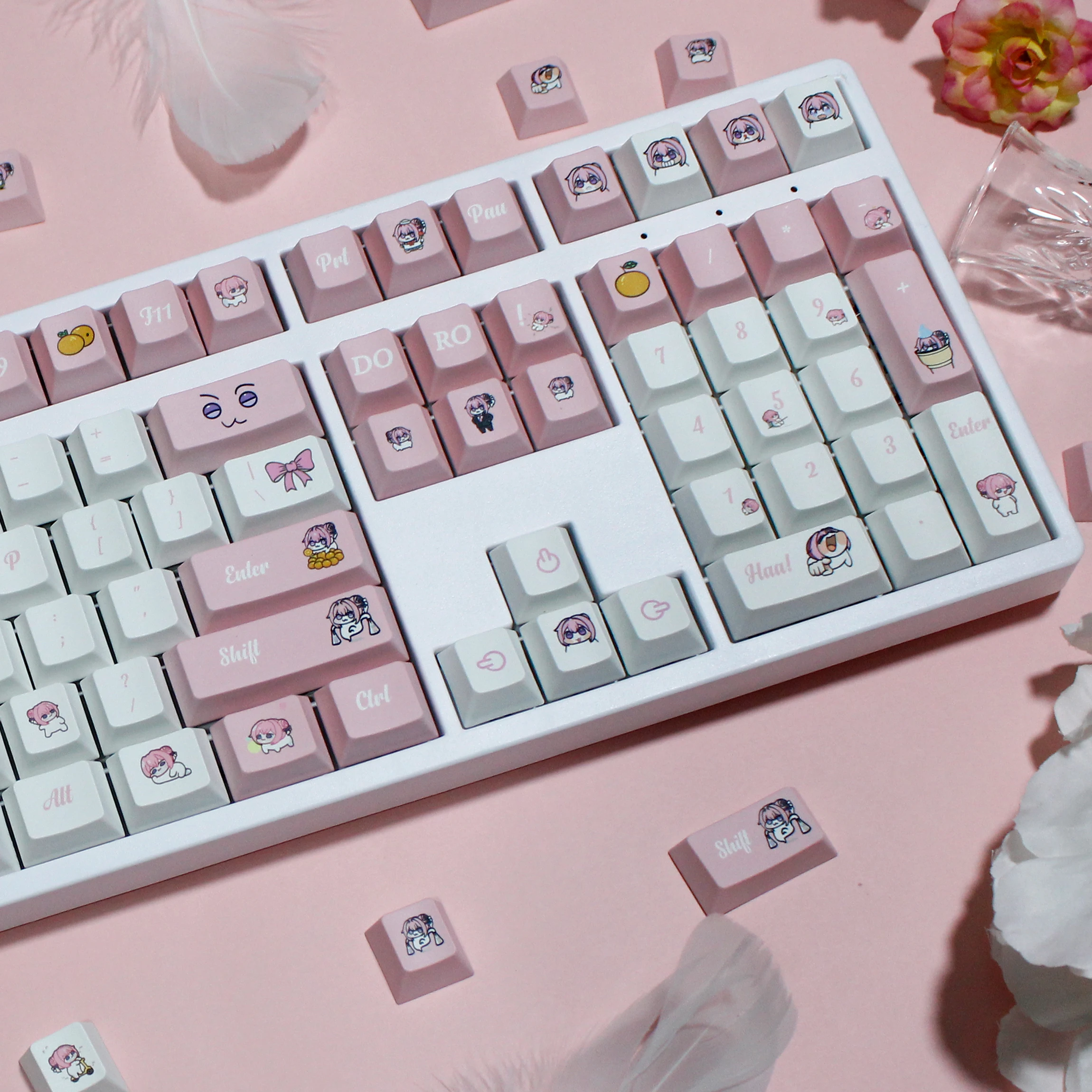 Doro Expression Keycap NIKE: The Goddess of Victory Theme PBT Game Animation Anime Keyboard Cap