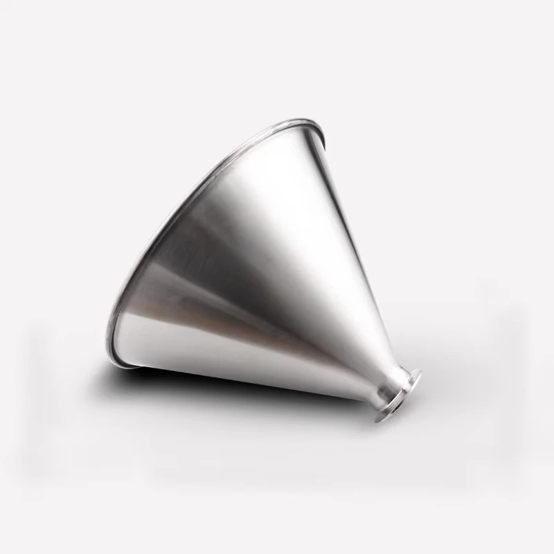 

304 stainless steel sanitary funnel large diameter conical belt drip food machinery packaging machine