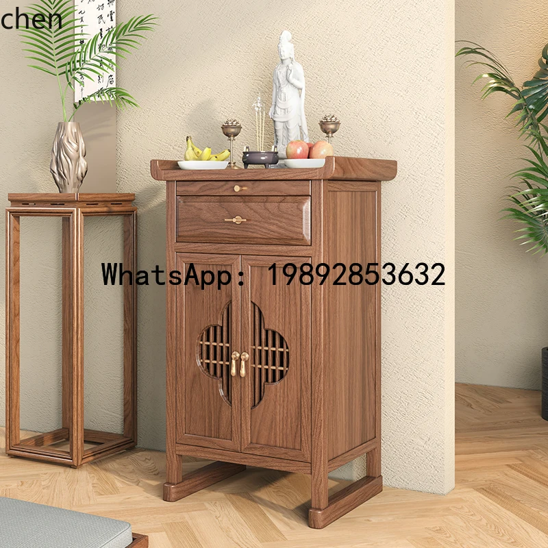 

FZ New Chinese Table Incense Simple Bodhisattva Guan Gong God of Wealth Small Buddha Table Gong Tai