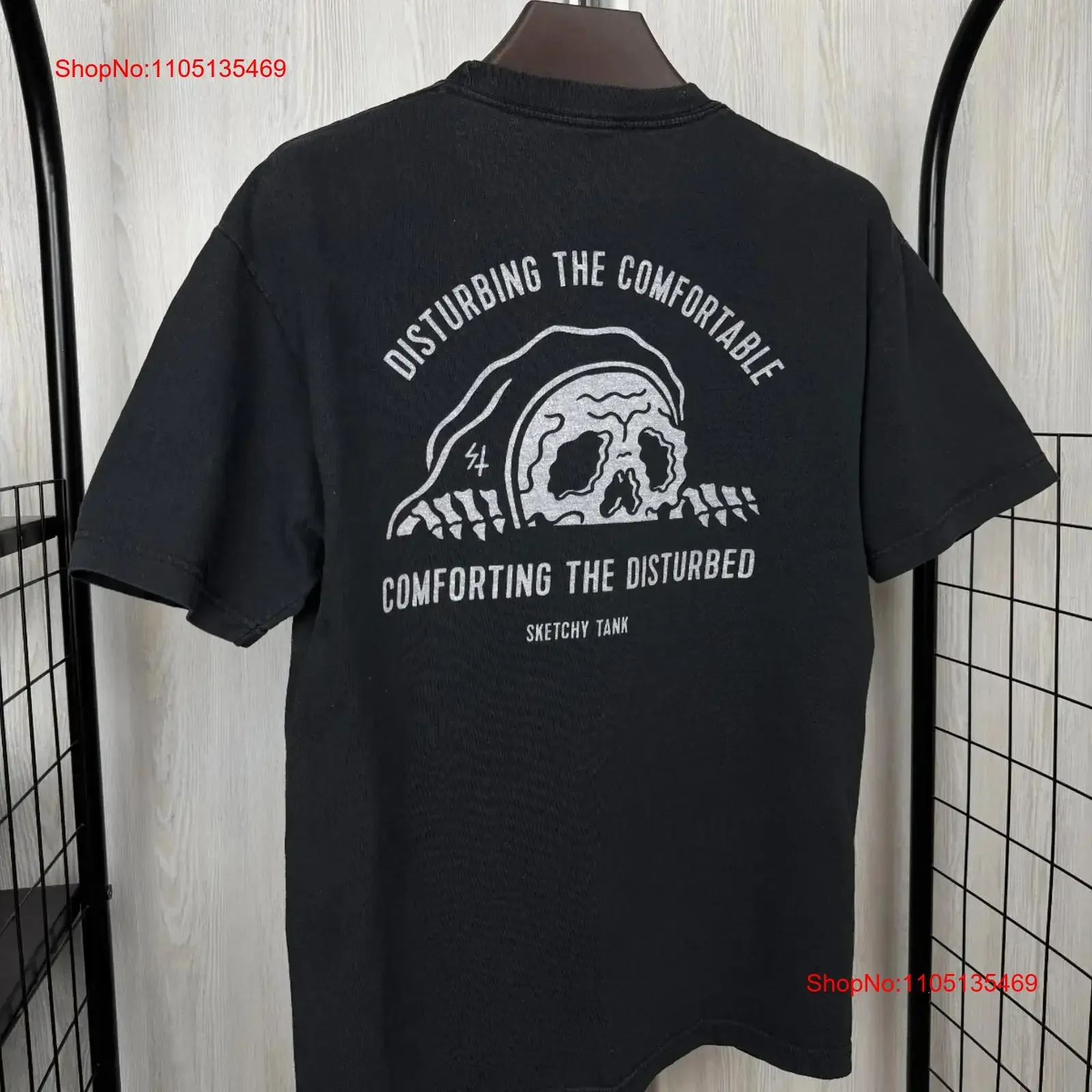 Sketchy Tank Lurking Class Perturbando la camiseta cómoda vintage con gráfico lavado y estirado Top informal para uso diario