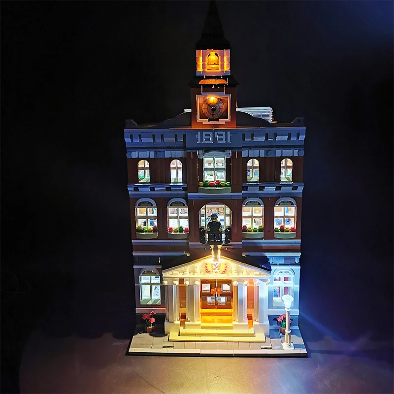 LUZ para LEGO 10224 Town Hall Block brinquedo DIY (sem modelo de blocos, apenas luz LED) conjunto de luz presente para crianças