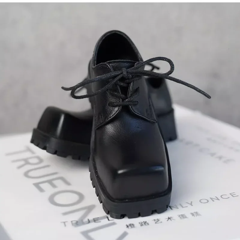 BJD 人形の靴 ID75 人形ファッション靴黒革の靴人形アクセサリー DIY ギフト