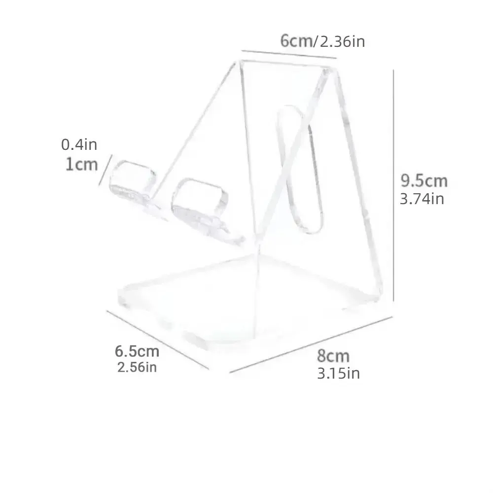 2Pcs Einfache Acryl Handy Halter Klar Rack Minimalistischen Faul Telefon Ständer Universal Ins Stil Smartphone Halterung Zähler
