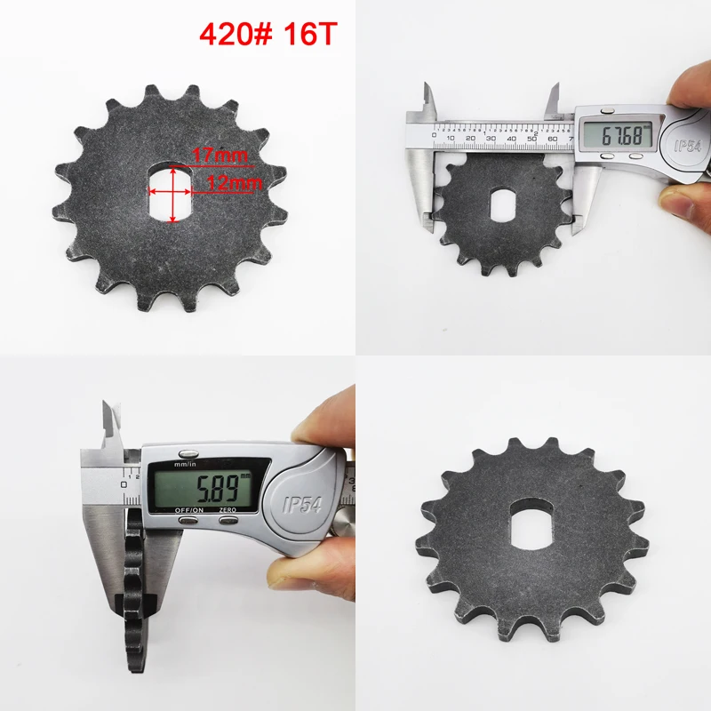 BM1418ZXF 9T 10T 12T 14T 16T 420 428 Electric Tricycle Sprocket for Chain Drive Bicycle Motorcycle Gear Brushless DC Motor Pinio