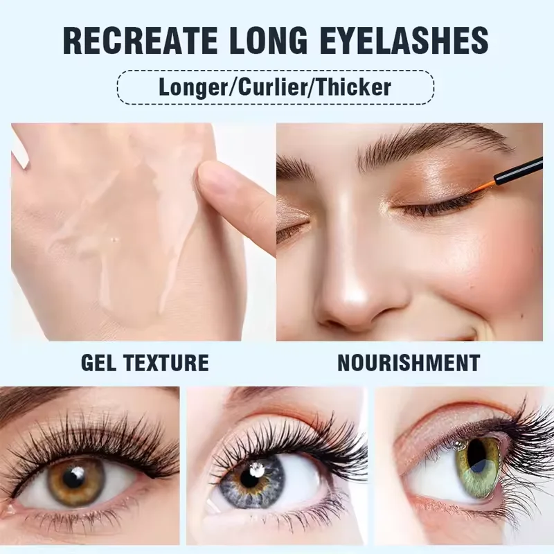 Szybki wzrost rzęs Serum wzmacniające rzęsy dłuższe mocne pełniejsze płynne naturalne podkręcanie wzrost zagęszczający Lifting pielęgnacja oczu makijaż