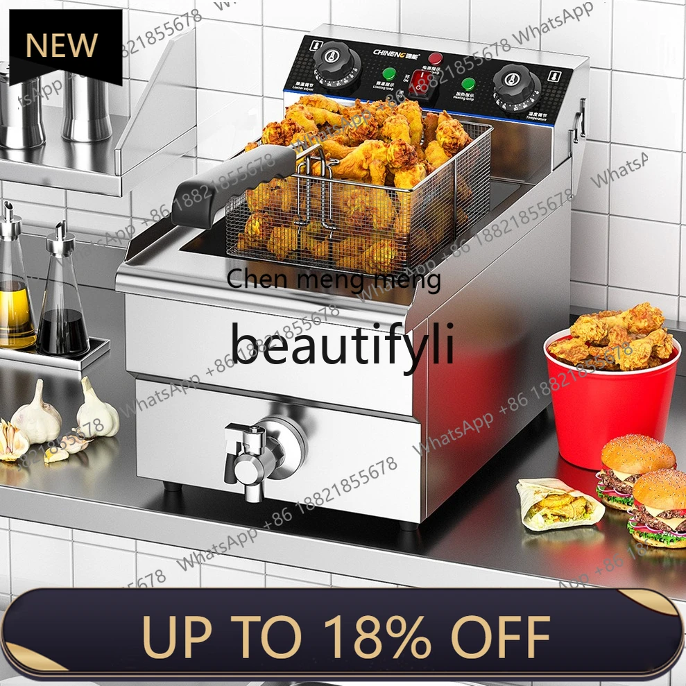 

Z189 Electric Deep Fryer Large Capacity Multi-Function Constant Temperature Deep Fryer Commercial Single Double Cylinder