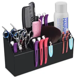 Barbershop Desktop Hairstyling Scissors Stand Comb Storage Case Hairdressing Box Socket Barber Tool Organizer Holder