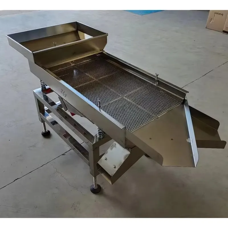 50 * 120cm 単層/二層/三層電動ふるい機、リニアスクリーン、振動スクリーン、ステンレス鋼