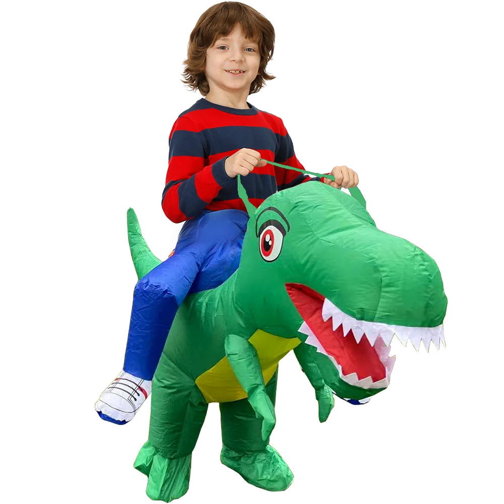 Volwassen Kinderen Dinosaurus Infalatable Kostuum Grappige Grote Ogen Dinosaurus Kleding Voor Halloween Purim Carnaval Fancy Pakken