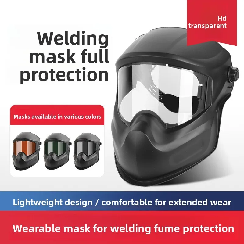 Head Mounted Welding Mask Welder Welding Protective Face Grinding Cutting Anti Impact UV Protection Safety Welding Helmet