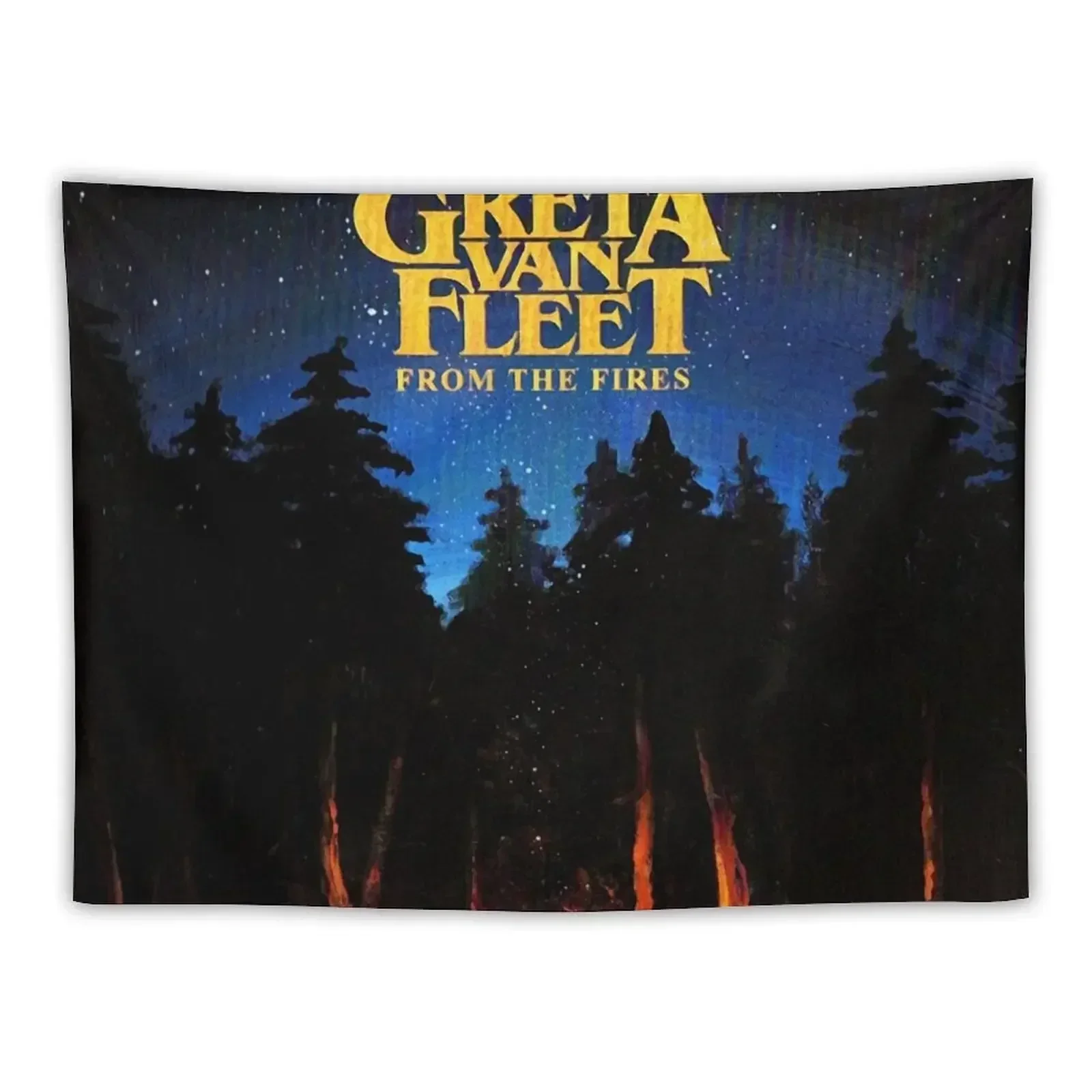 

Greta Van Fleet Fraternal Fire Tapestry Tapete For The Wall Home Decorations Tapestry