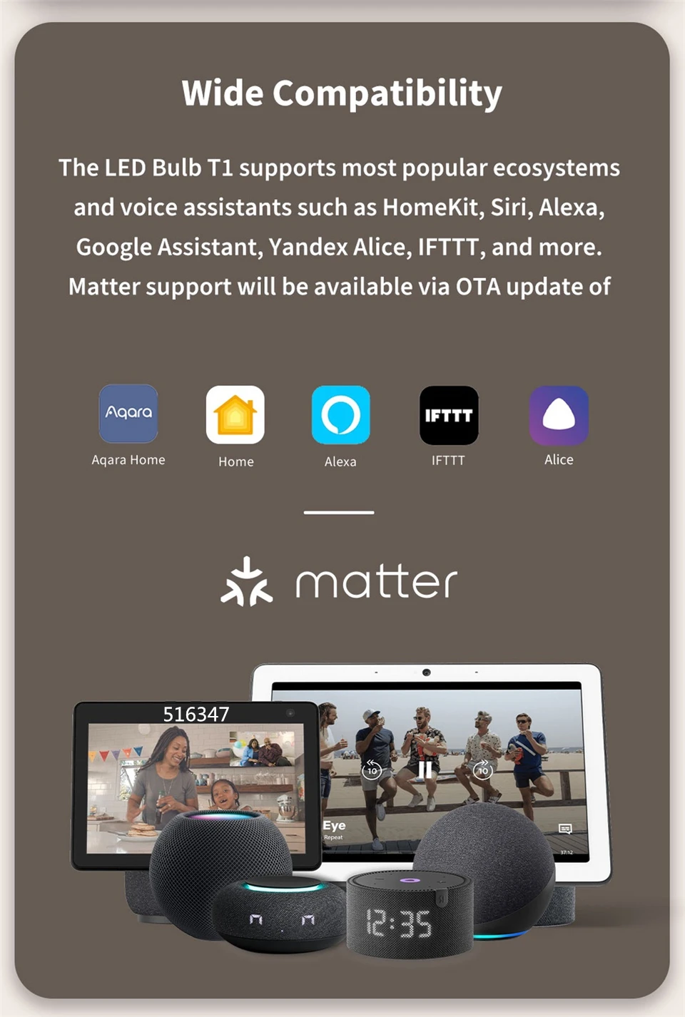 Aqara الذكية LED لمبة T1 الانضمام الأبيض زيجبي 3.0 E27 6500K 220-240 فولت بلوتوث المنزل الذكي ضوء ل Homekit أليس جوجل اليكسا