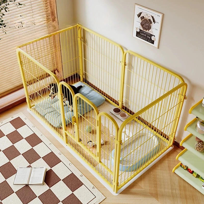 Nordic Large Modern Dog Fence Circle Modular Indoor Playpen Equipment Acrylic Dog Fence Grating Kennel Barrera Perro Home Decor