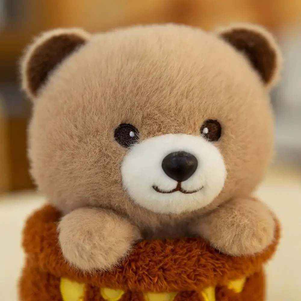 Komfort Plüschtiere Bär Eierschale Plüschpuppe Haustier Weiche Tischplüschpuppe Niedliche Biene Tier Plüschtier Kinder Geburtstag Weihnachten