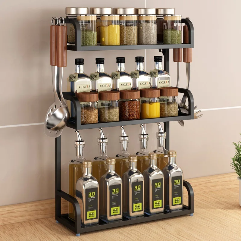 Aoliviya Kitchen Spice Rack Multi-Layer Countertop Narrow Gap Small Condiment Seasoning Bottle Box Storage Rack Products