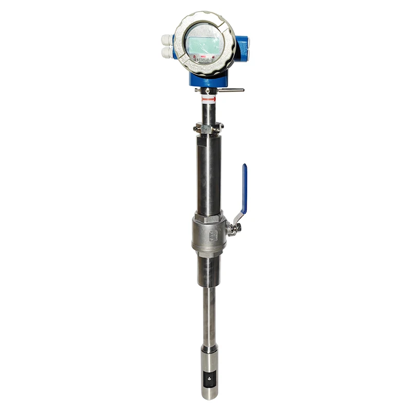 DN100-DN3000 Insertion Type Electromagnetic Flow Meter Transmitter For Sea Water Digital Analog 4-20mA Output Ce Approved