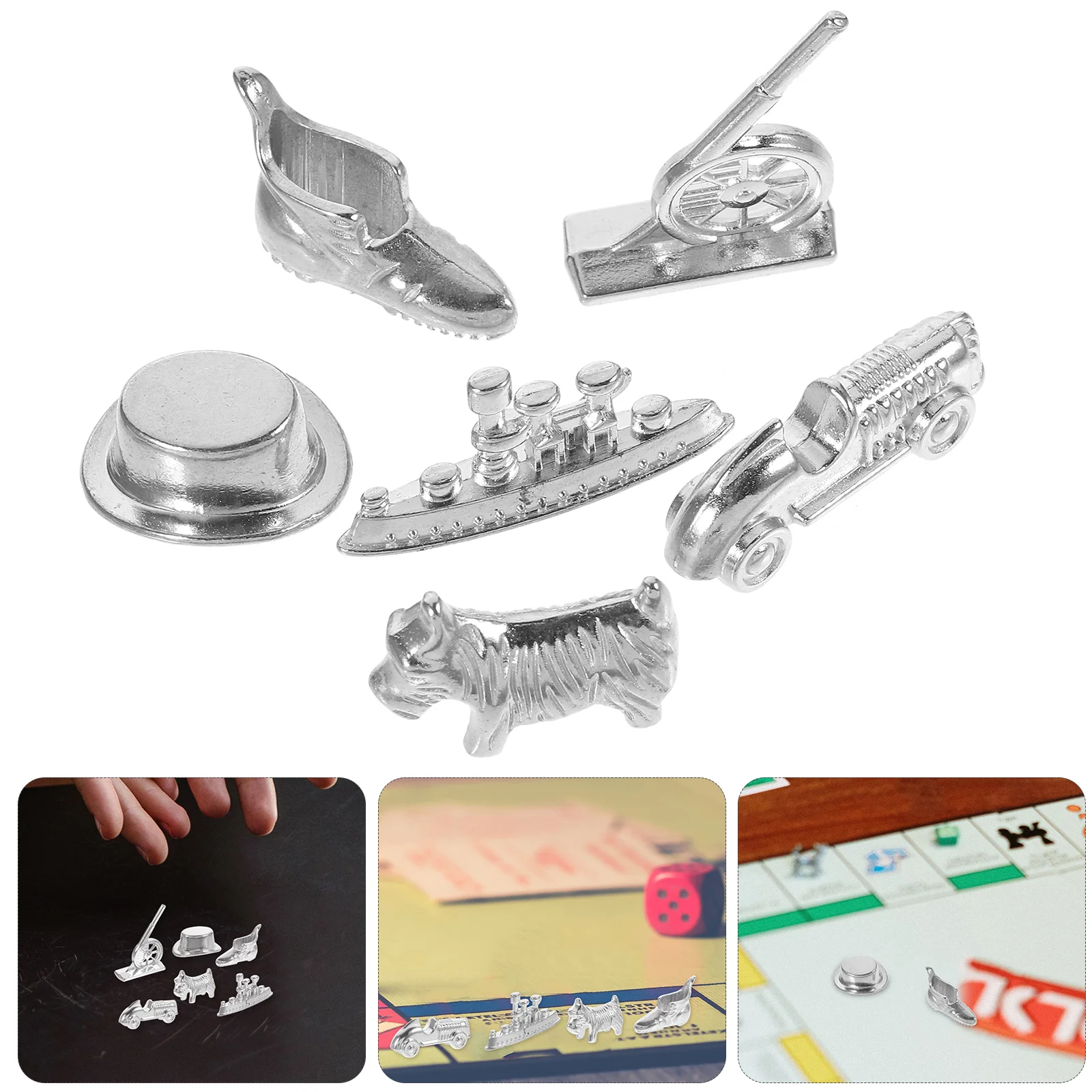 Chess Pieces Game Parts Board Games Props Prize Ball Wheelbarrow Component For Aluminum Alloy Replacement