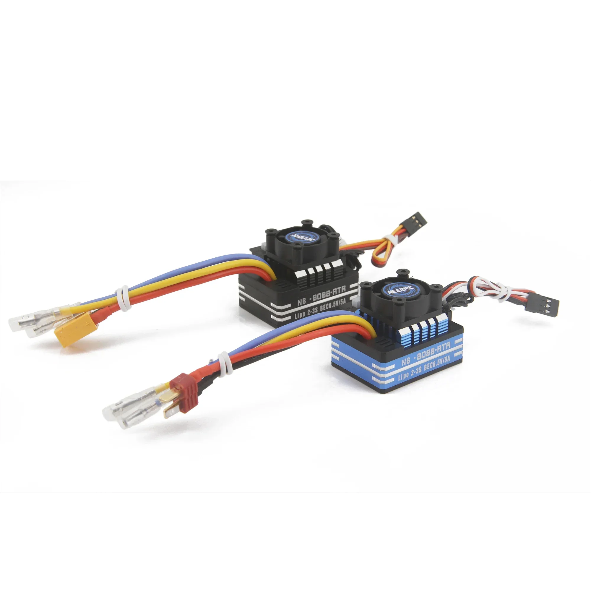 NEEBRC 60A 80A Waterproof Metal Brushed 2-3S ESC Cooling Fan for 540 550 Motor 1/10 1/12 RC Car Crawler Monster Off-road Truck