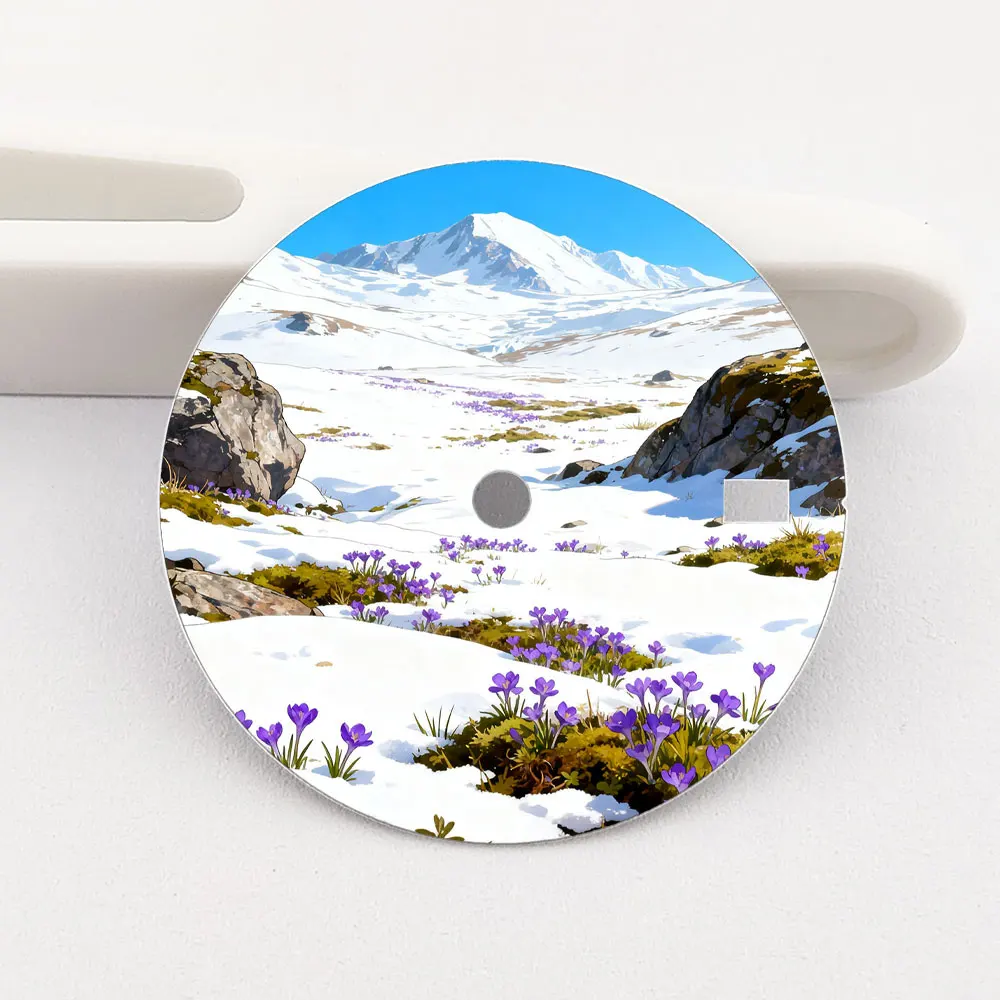 

28.5mm Watch dial NH35 dial Witch Creative color-printed series dial is suitable for NH35/36 movement wristwatch accessories