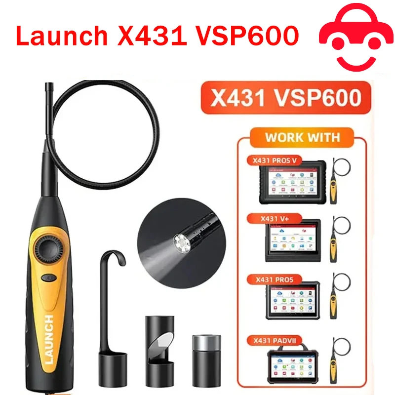 

LAUNCH X431 VSP600 X431 VSP-600 Camera HD Endoscope Car Inspection Endoscope 6 LED Lights VSP 600 Videoscope for Android