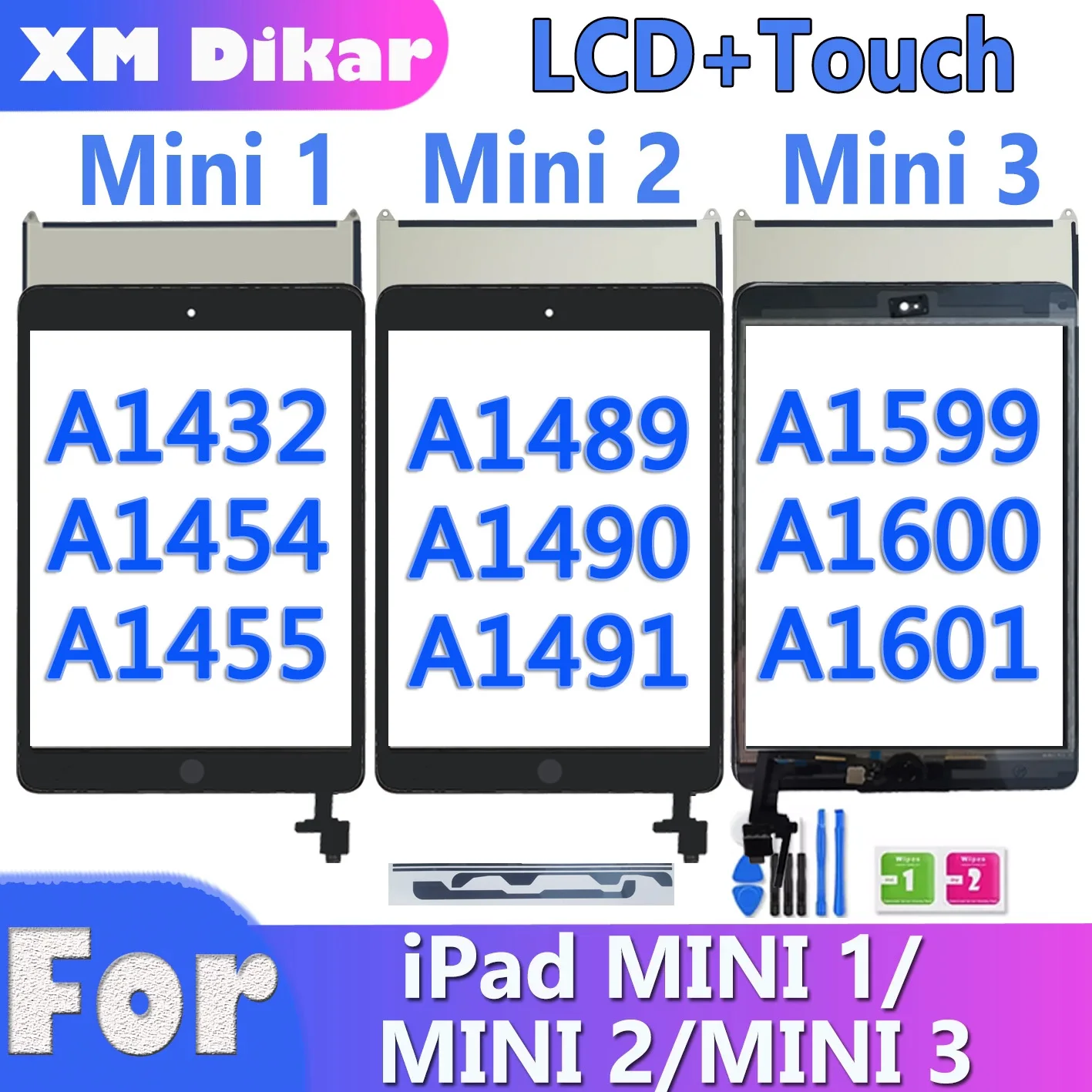 شاشة LCD أو شاشة لمس مُختبرة لجهاز iPad Mini 1 و2 – تقييم شامل ودليل عملي للتركيب والصيانة