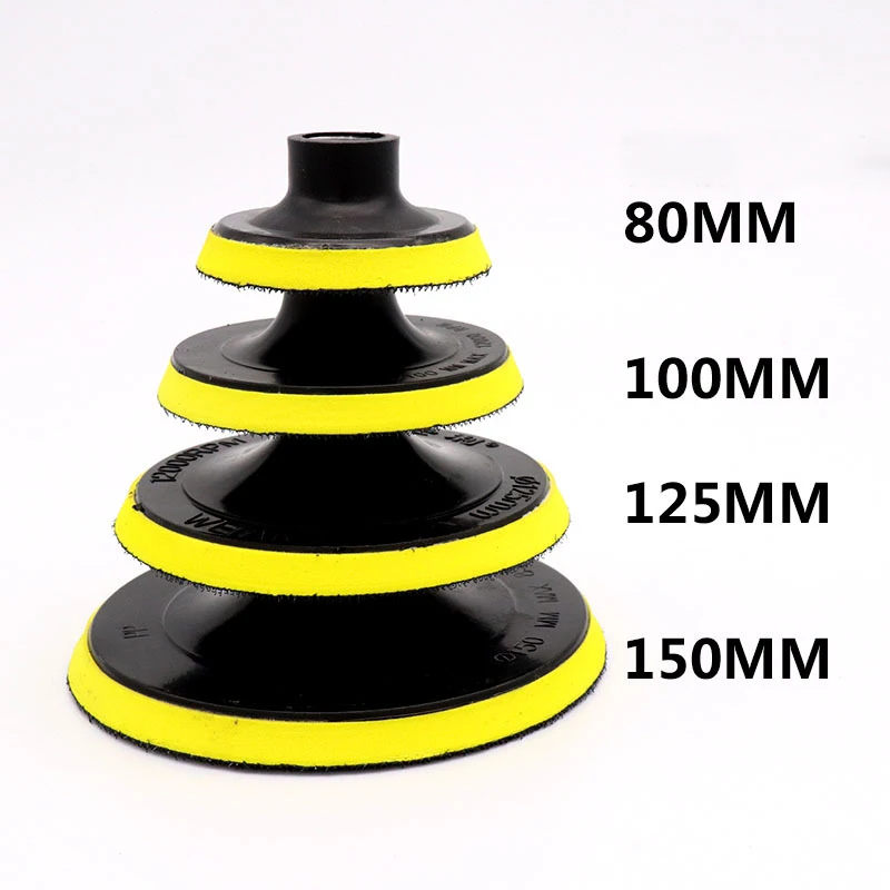 4/5/6/7 Inch Backing Pad Sanding Holder Disc Hook and Loop Polishing Backer Plate Drill Rod M10 M14 for Polisher Grinding Tools