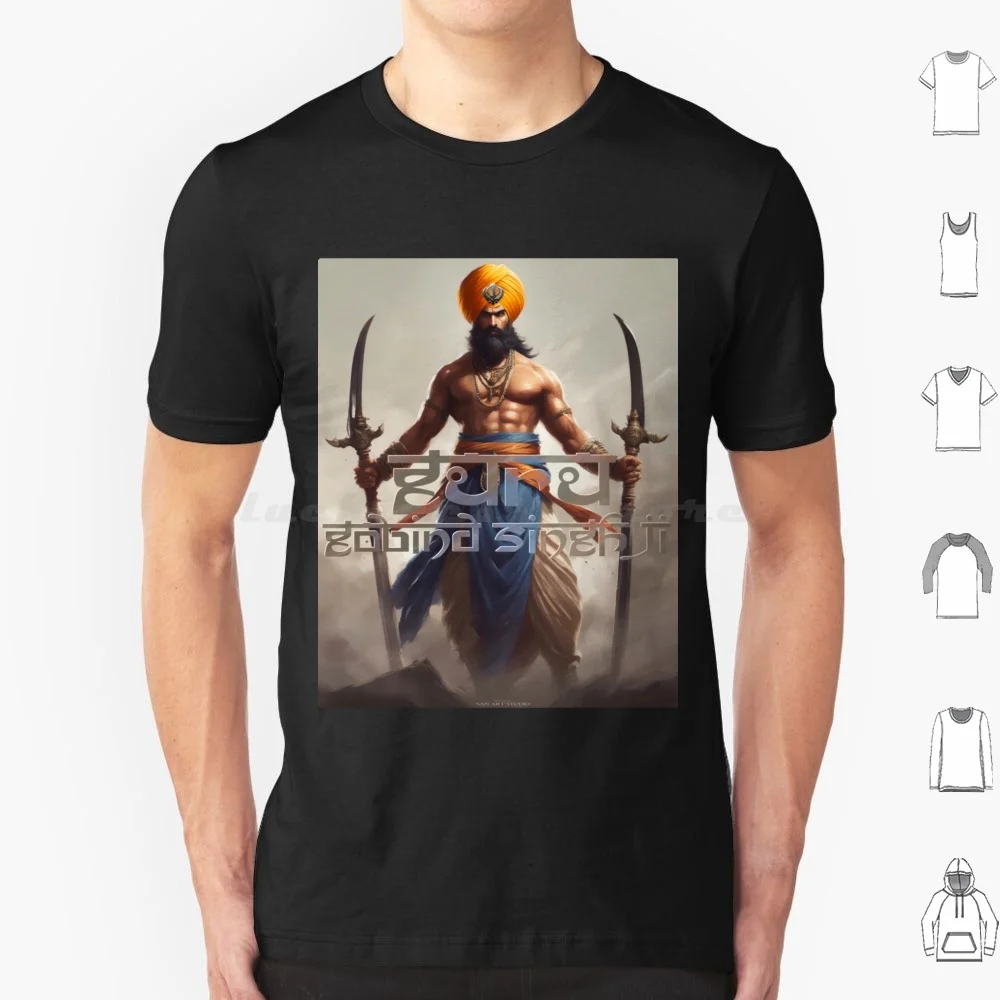 Gobind Singh Ji T Shirt Big Size 100% Cotton Sardar Hari Singh Nalwa Hari Singh Nalwa Ji Sardar Hari Singh Nalwa Sikh Sikhs