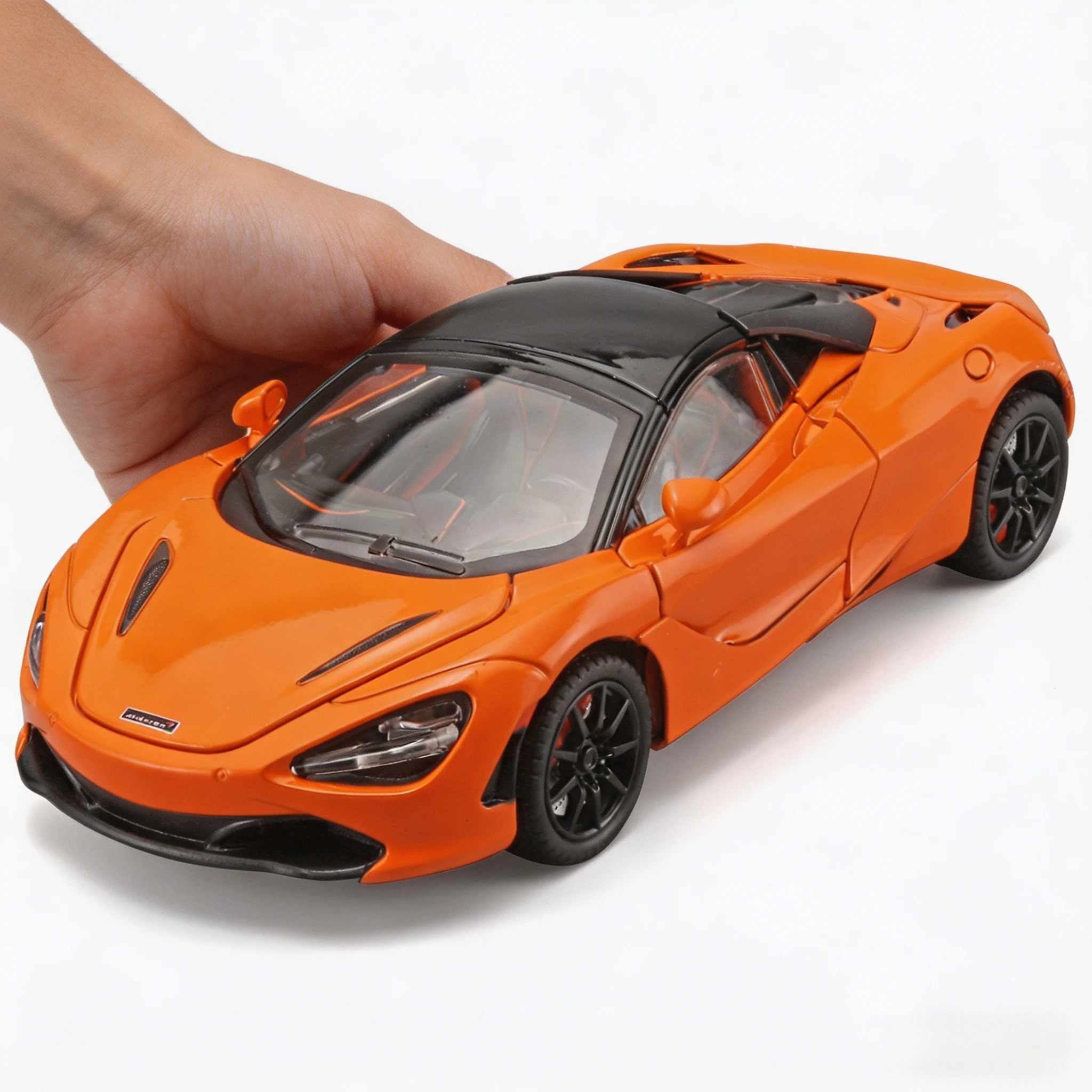 

Металлическая модель автомобиля McLaren 720S 1:24 Super Sportcar со звуком и светом, литая под давлением, из сплава, подарок для парня, игрушка для ребенка, подарок из металла