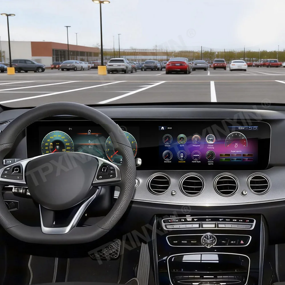 Dual 12.3 Inch For Mercedes-Benz E 2016-2020 Coupe model Android14 CarPlay Car Radio Instrument GPS Navigation Multimedia Player