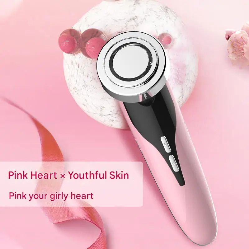 جهاز تجميل الوجه بالضوء الأحمر والأزرق لرفع الوجه EMS جهاز تدليك العين المكركرنت وجهاز التسريب #1