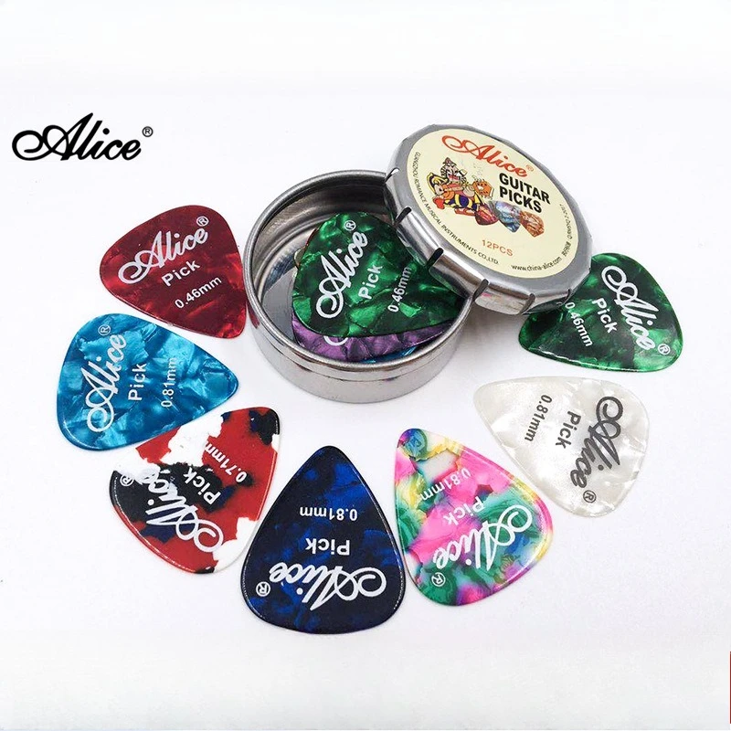 

Guitar picks, iron box packaging, colorful folk electric guitar picks, acoustic guitar picks, ukulele picks