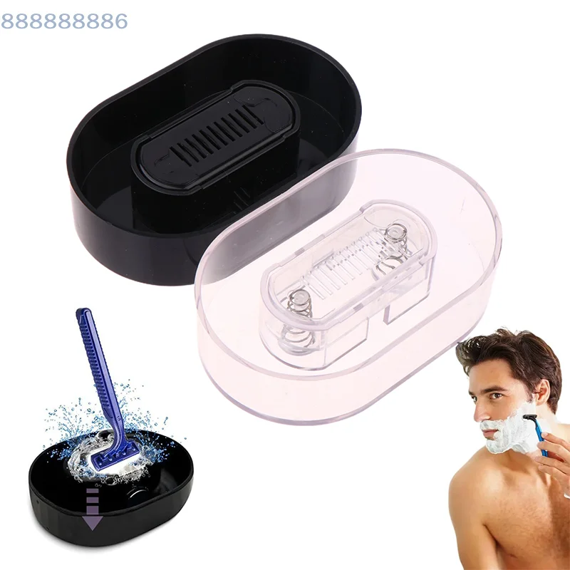 Plastic No Batteries Shaver Storage Rack Rinser Cleaner For Most Head Razors Razor Efficiently Save Water Shaving Razor Rinser
