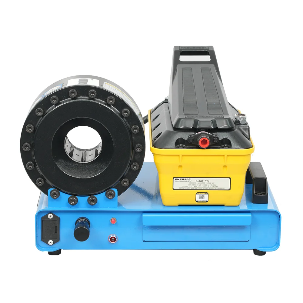 

Factory direct sales P16hp 1/2-1 inch small diameter air pump hydraulic hose crimping machine portable hose crimping machine