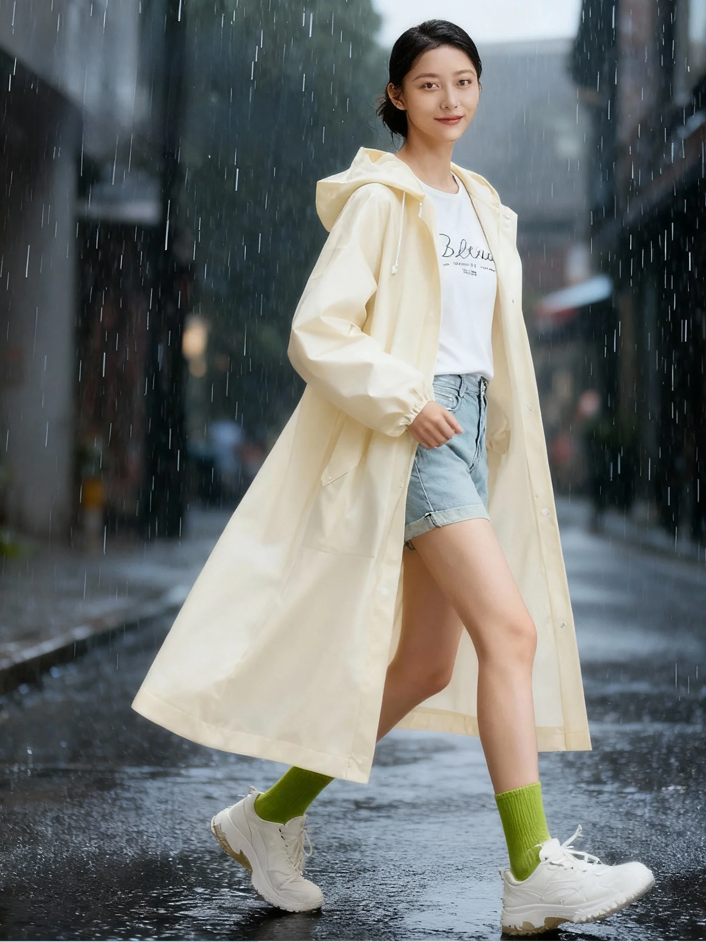 

Non-Disposable Thickened Long Adult Raincoat Unisex Outdoor Travel Portable Mountain Climbing Full Body Waterproof Raincoat