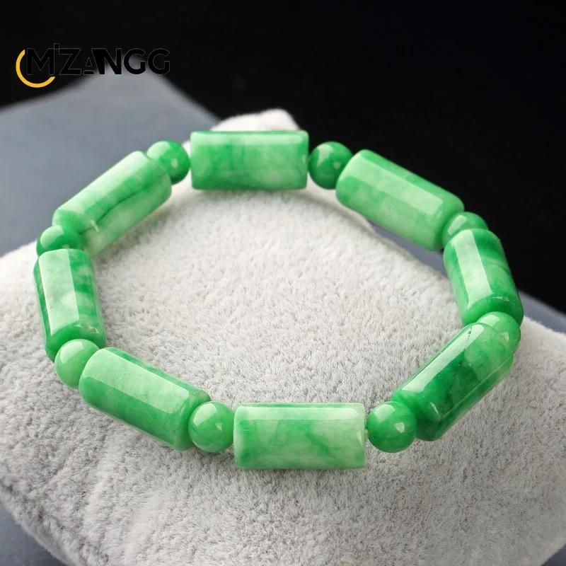 Natural Jade Dry Green Bracelet Necklace Hand-carved Exquisite Fashion Men\'s and Women\'s Jewelry Holiday Gift Lucky Amulet