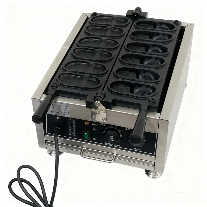Commercial Slipper Shaped Waffle Maker Machine ElectricBread Baker Making Machine