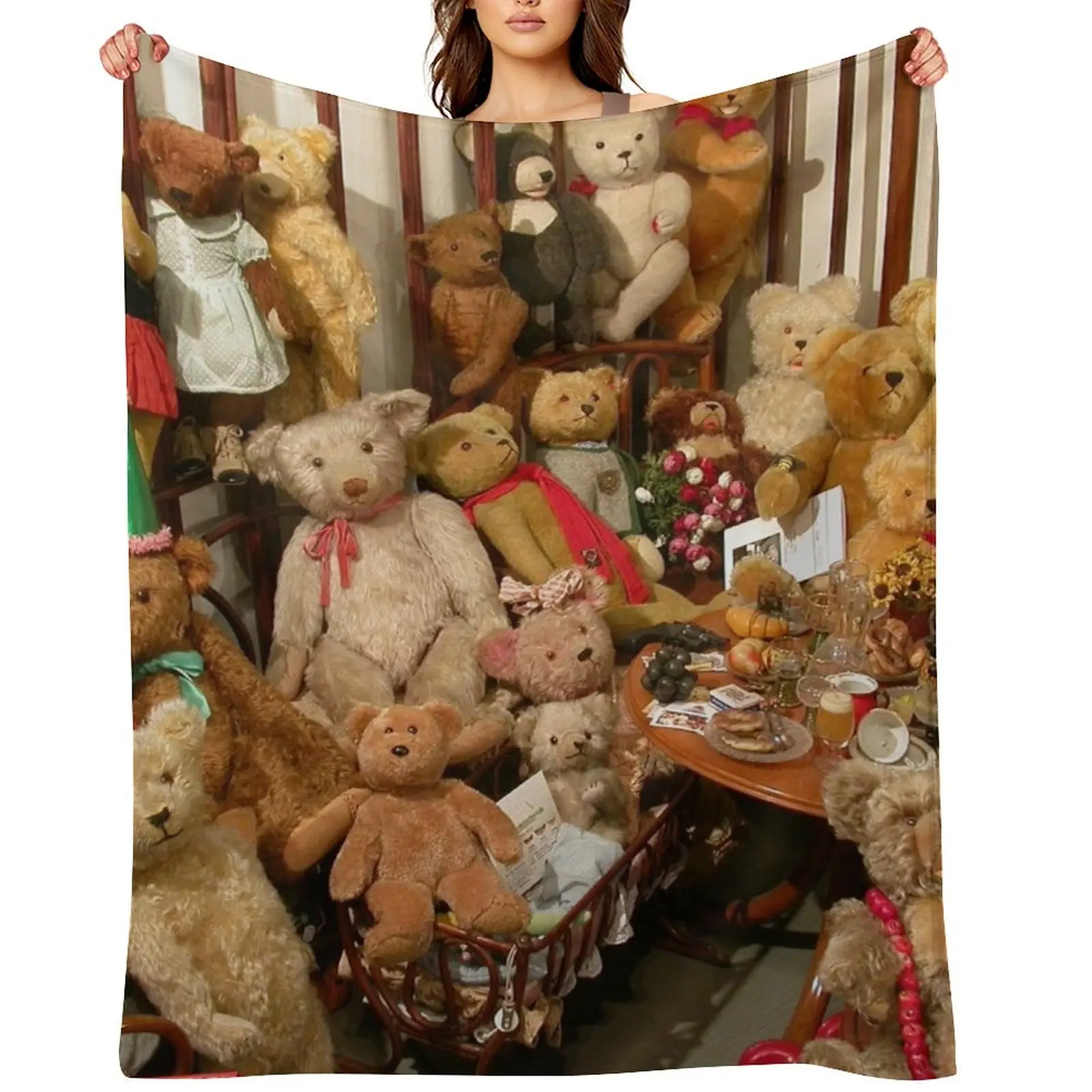 

A Few Teddybears Throw Blanket Bed Fashionable Extra Large Throw Softest Winter beds Blankets
