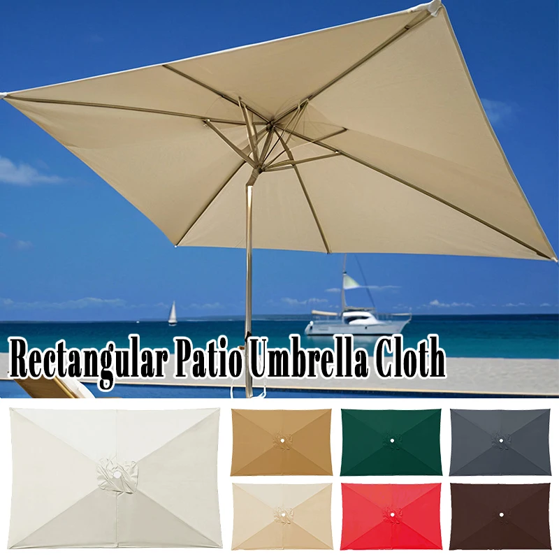 

Heavy Duty 2x3M Rectangular Cantilever Umbrella Canopy Replacement Durable Outdoor Patio Parasol Top Cover for Offset Umbrellas